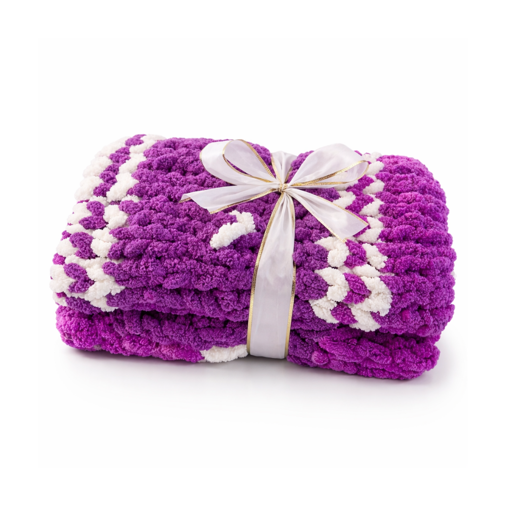 The Signature Linen Throw: Violets