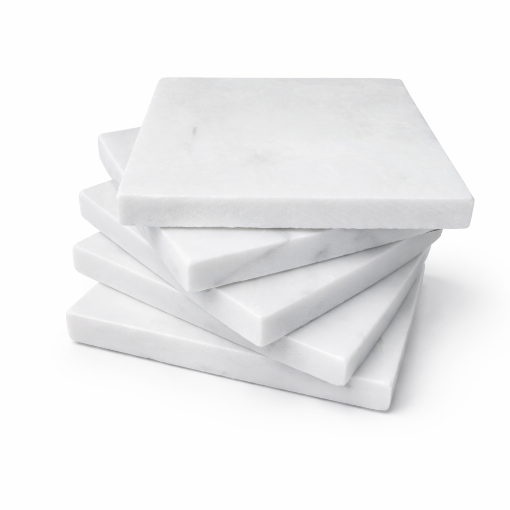 Carrara Marble Coasters